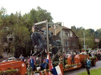 Prijevoz kipa bana Jelačića iz Bešića u Gračanima do Jelačića placa.jpg